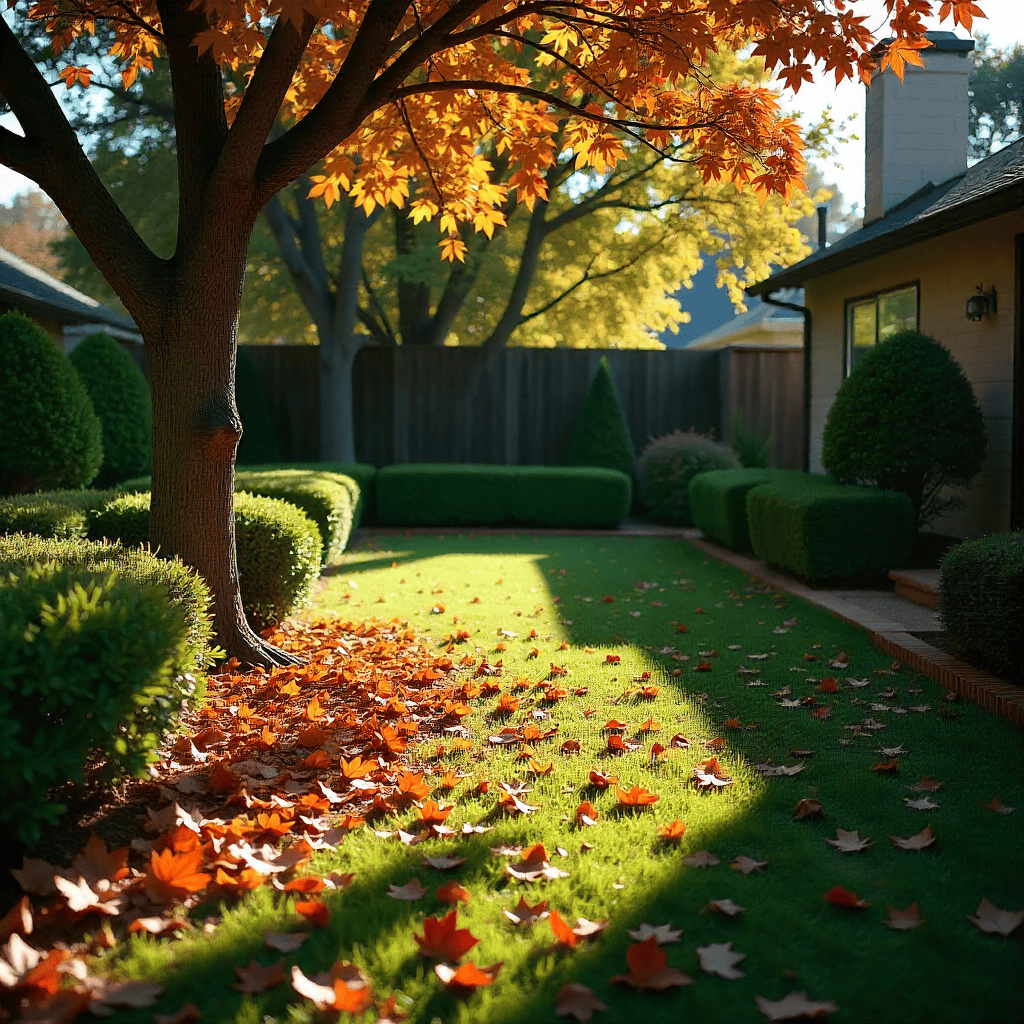 Complete landscaping maintenance project